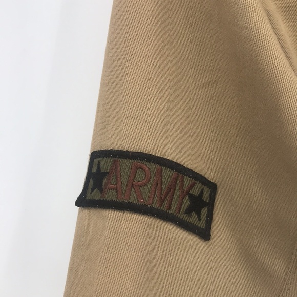 New Vintage Y2K Distressed Deconstructed Army Military Made In Italy Jacket NWT - Picture 8 of 16